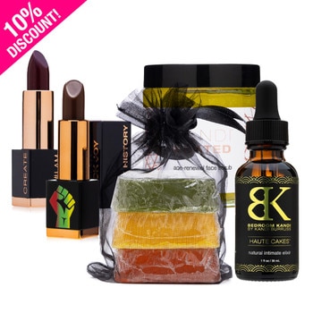 Black Excellence Giftset celebrating black beauty and 10% discount off MSRP