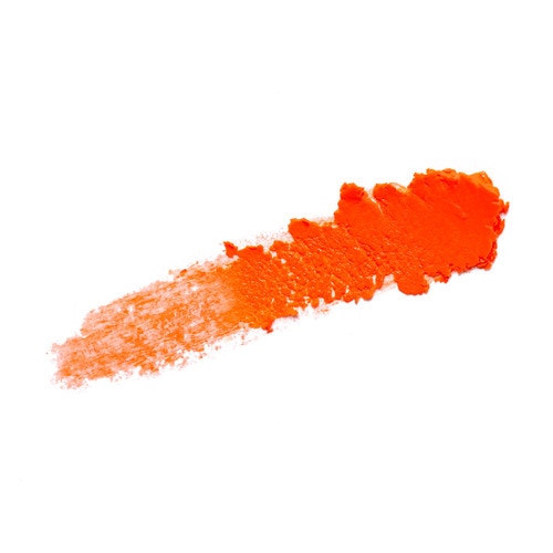 A smeared swatch of Hint of Attitude tinted lip balm in Salty - a coral peach