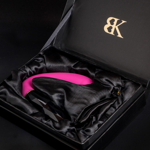 Allure resting in an open black satin-lined box sitting on a black background. All luxe items come in luxuriant packaging for easy storage.