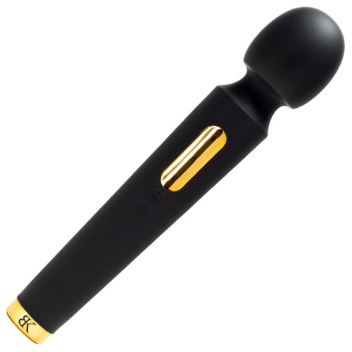 An image of Bedroom Kandi's black and gold Wand Vibrator Mic Drop