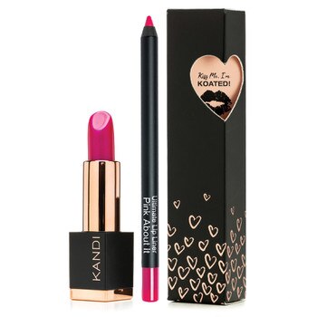 Kandi Koated Pink Pout Lip Kit for a bright pink lip!