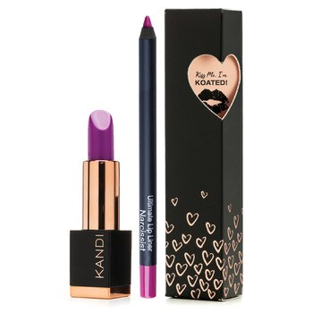 Kandi Koated Purple Pucker Lip Kit for a vibrant violet lip!