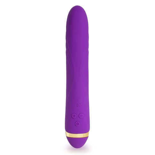 A front view of Your Highness on a white background. The three buttons of the controls are clearly visible toward the bottom of the massager.