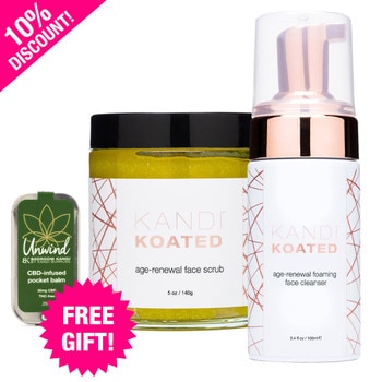 Skin Care Refill set with 10% off MSRP and FREE GIFT of an unwind pocket balm